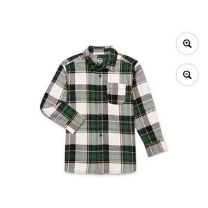 Boys Long Sleeve Flannel Shirt - Wonder Nation - Size XXL 18 - NEW